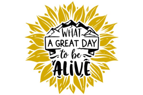 A Great Day to Be Alive: A Colorful Illustration Celebrating Life and Adventure