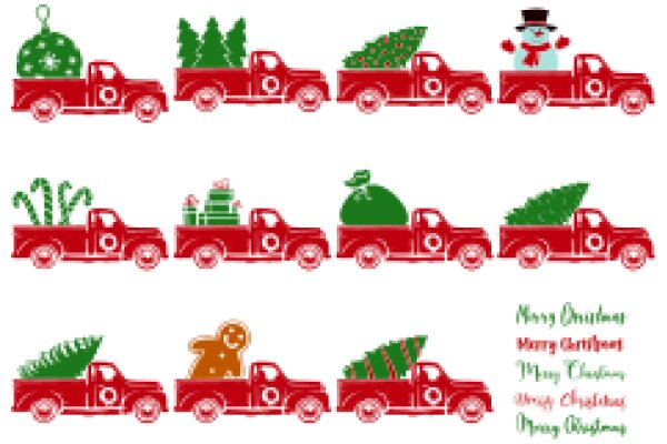 Merry Christmas: A Festive Journey with Santa's Truck and Friends