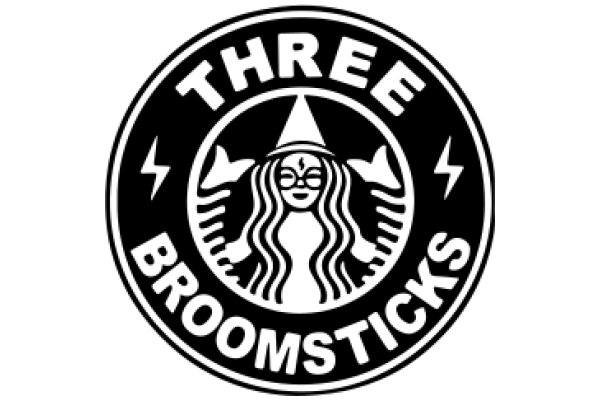 Three Broomsticks: A Logo for a Magical Cafe