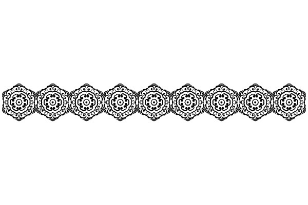 Ornate Vintage Frames Flourish Design Set