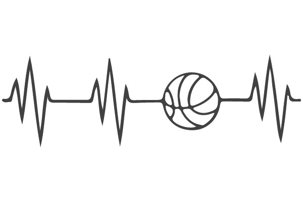A Basketball EKG Graphic