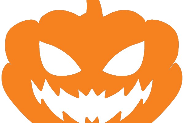 Spooky Orange Pumpkin Icon