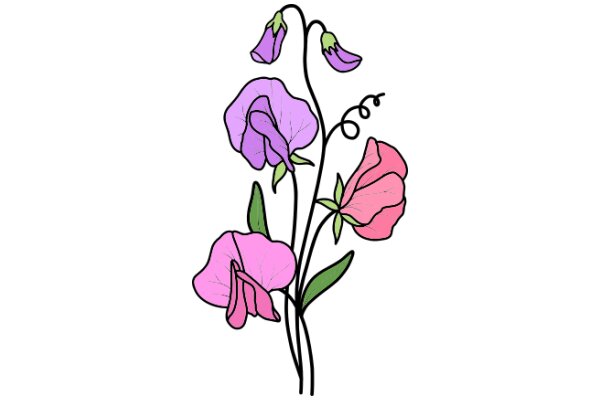 Vibrant Flower Bouquet: A Colorful Display of Nature's Beauty