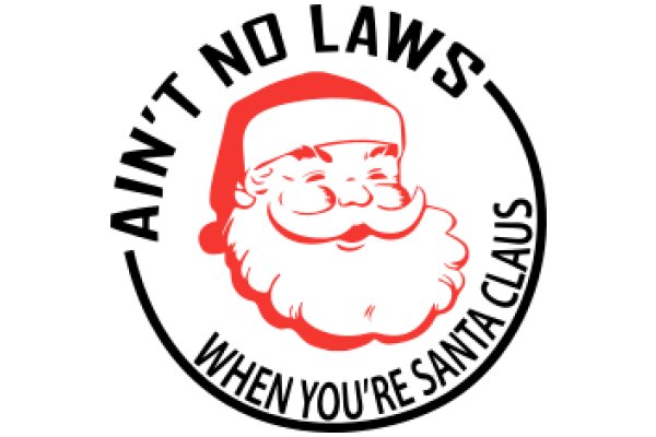 A Santa Claus Logo for a Brand Called 'Ain't No Laws When You're Santa Claus'