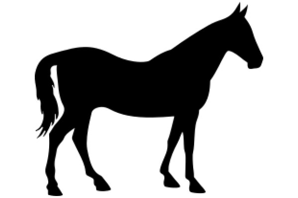 A Silhouette of a Horse