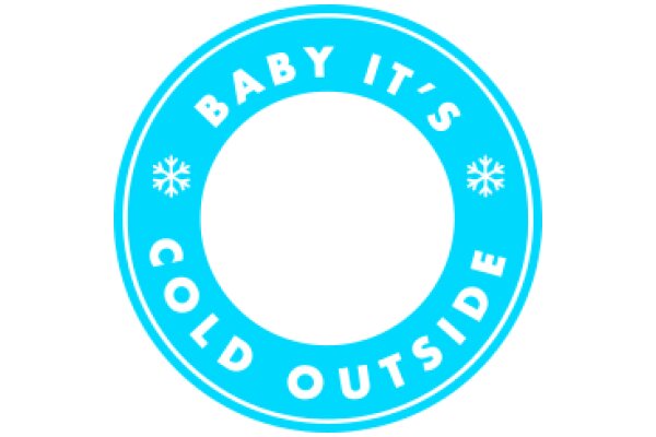 Baby It's Cold Outside: A Blue Circle with a White Snowflake