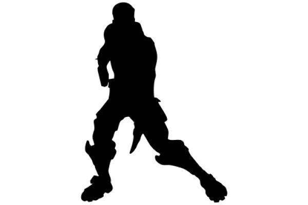Silhouette of a Person in a Silhouette-Filled Background