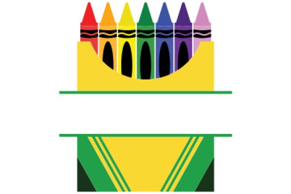 Vibrant Crayons in a Box: A Colorful Display of Creativity