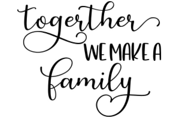 Together We Make a Family: A Heartfelt Affirmation