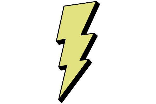 Stylized Yellow Lightning Bolt Logo