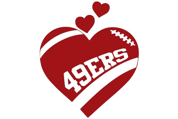 San Francisco 49ers Love Heart Logo
