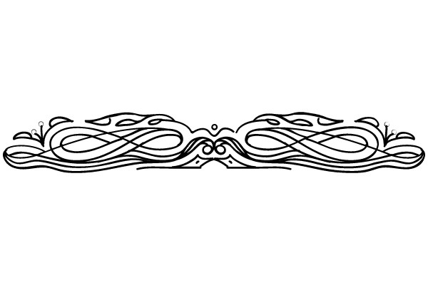 Vintage Elegance: Ornate Flourish Border Design