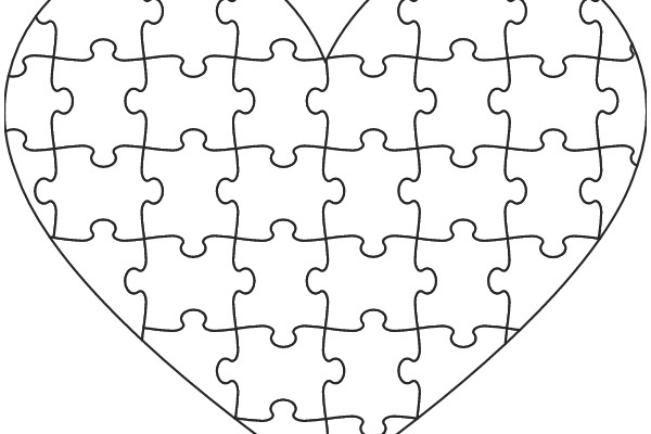 Puzzle of Love: A Heart-Shaped Jigsaw Puzzle