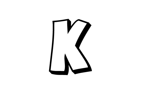 Bold Letter K
