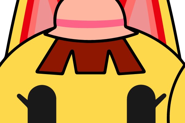 Adorable Emoji with Bunny Ears and a Pink Hat