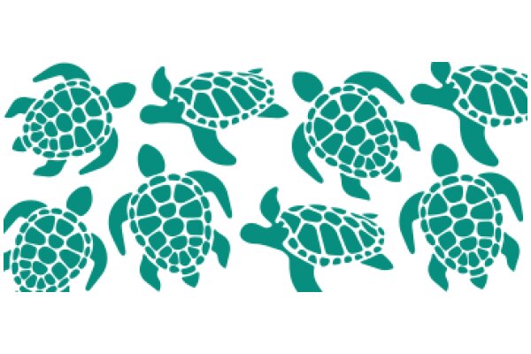 A Collection of Stylized Sea Turtle Designs