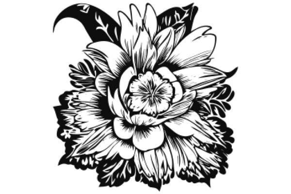 Stylized Floral Artwork with Tones