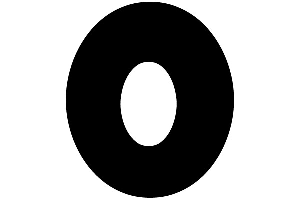 Black Ring with White Center