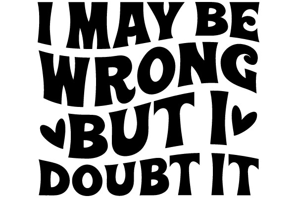 I May Be Wrong, But I Doubt It: A Playful Affirmation of Confidence