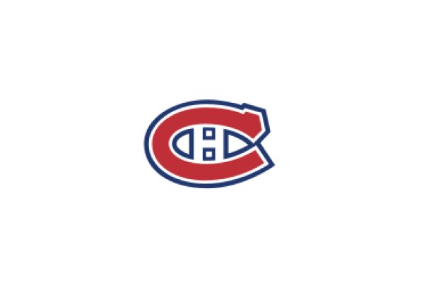 Vibrant Red and Blue Montreal Canadiens Logo