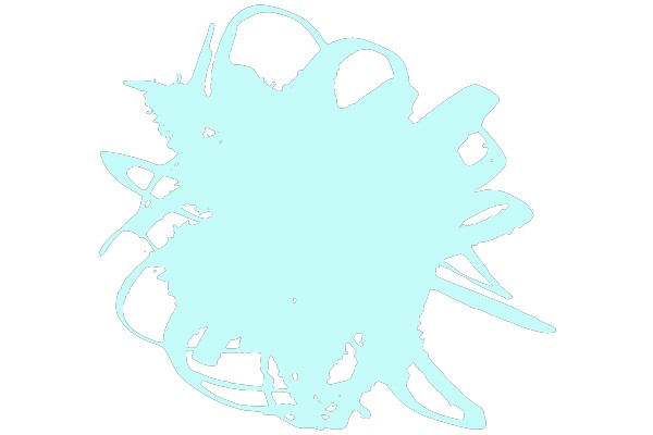 Abstract Ink Splatter Silhouette