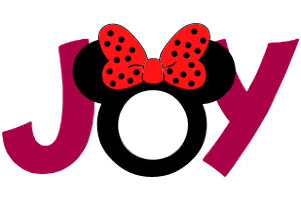 Joyful Celebration: A Playful Logo for a Brand Named 'Joy' with a Minnie Mouse Ear Theme