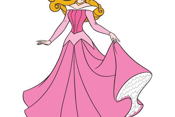 Princess in Pink Gown