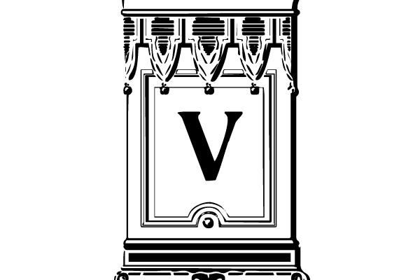 Ornate 'V' Emblem