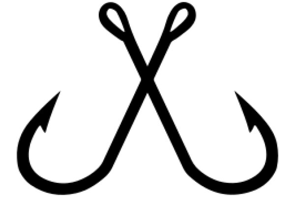 Simplistic Black Anchor Design on White Background