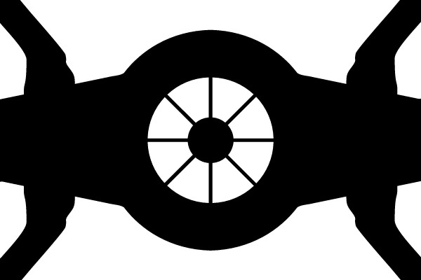 Silhouette of a Futuristic Drone
