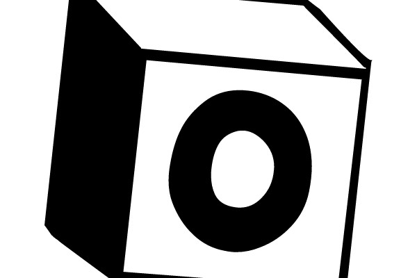 Cube with Circular Symbol