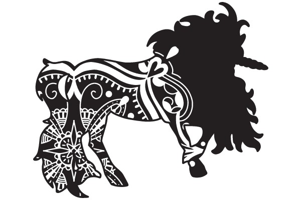Horse with Ornate Patterns
