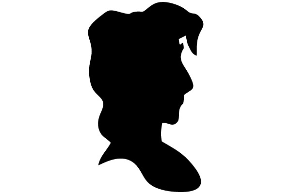 Silhouette of a Woman's Head and Shoulders