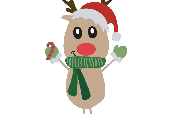 Winter Cheerful Reindeer