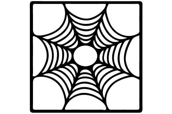 Symmetrical Spider Web Pattern