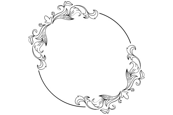 Ornate Vintage Floral Frame
