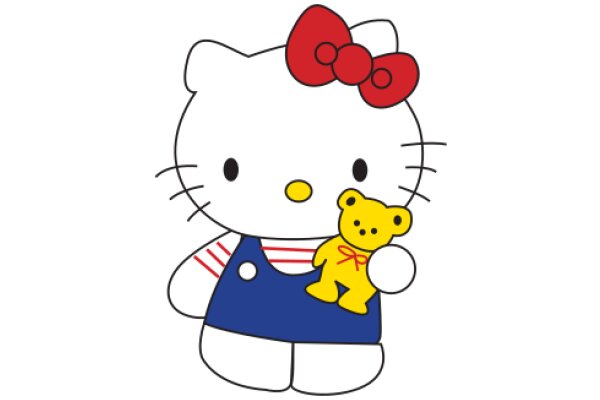 Hello Kitty: A Playful Encounter with a Cartoon Bear