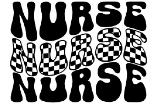 Stylized Nurse's Oath in Checkered Pattern