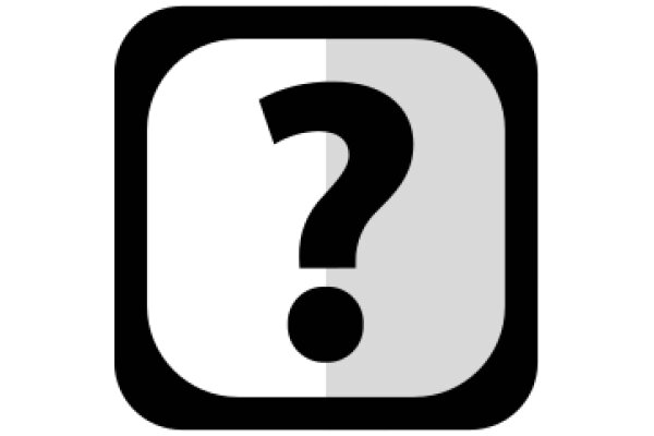 A Pixelated Question Mark