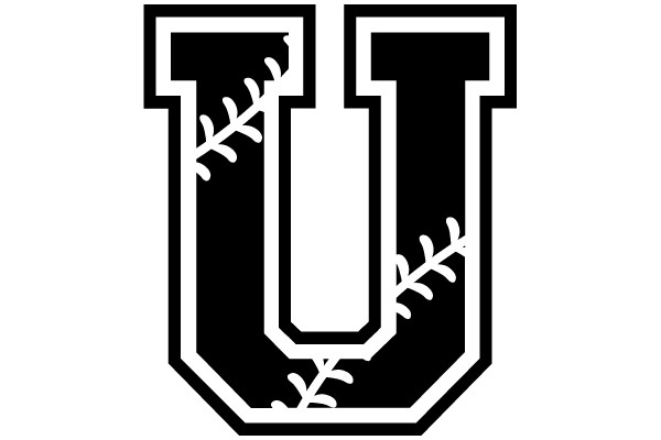 Baseball Stitched Letter U