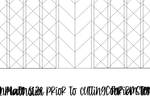 Steel Magnolia Chevron Template Instructions