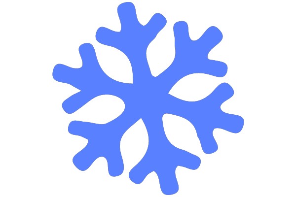 Blue Snowflake Design