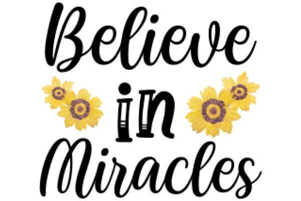 Inspirational Quote: Believe in Miracles