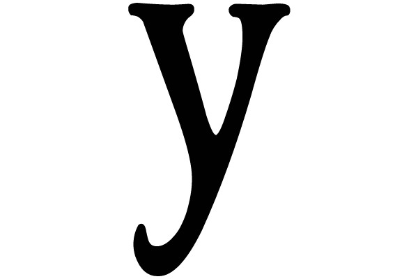 Bold Serif Letter Y