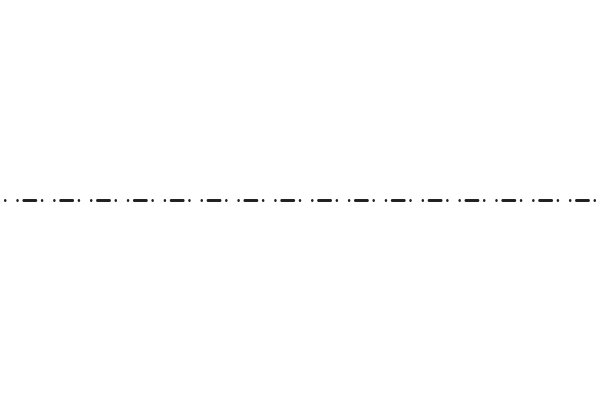 A Solid White Background with a Line of Dots