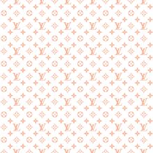 Elegant Pattern of Pink and Orange Louis Vuitton Logos