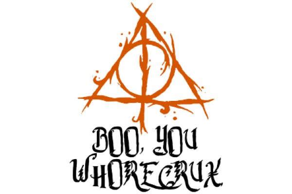 Whimsical Artwork: A Stylized Logo for 'Boo, You Whorecrux'