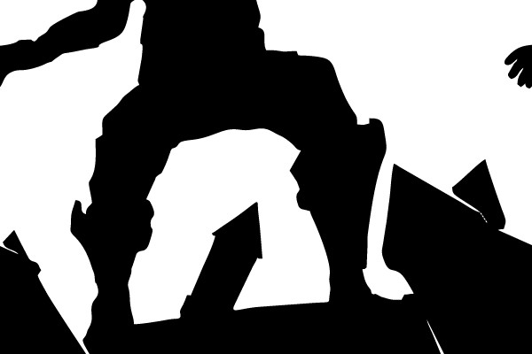 Action Pose Silhouette