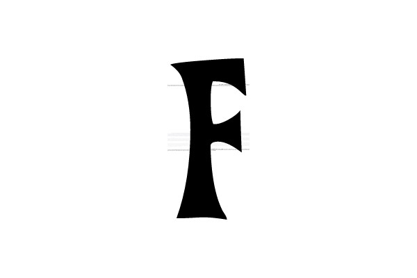 Black Gothic Letter F