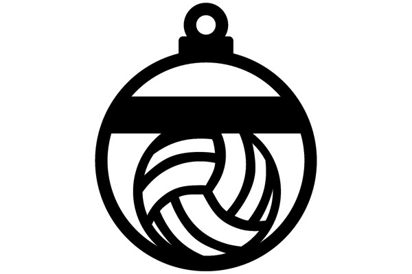 Volleyball Engraved Christmas Ornament